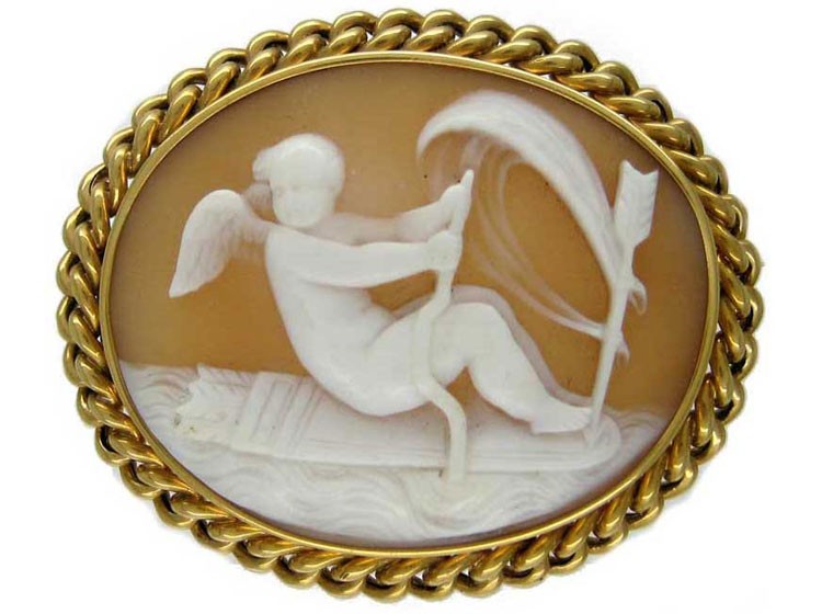 Carved Shell Victorian Cameo