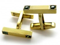 18ct Gold & Tourmaline Cufflinks