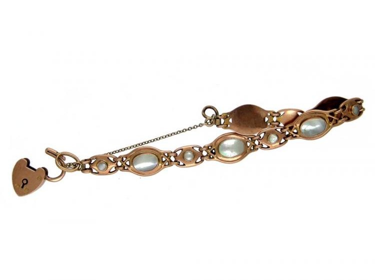 Art Nouveau Blister Pearl Bracelet