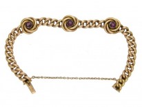 15ct Gold & Garnet Bracelet