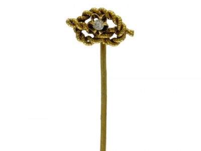 18ct Gold Lovers’ Knot Tie Pin