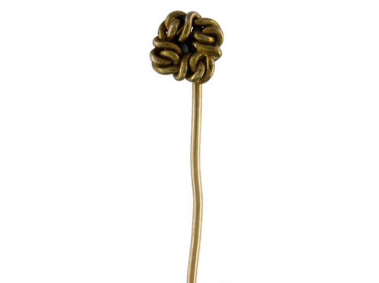 18ct Gold Knot Tie Pin