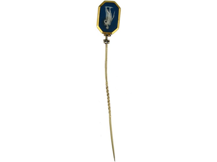 Wedgwood Double-Sided 15ct Gold Tie Pin