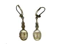 Silver & Marcasite Drop Earrings