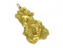 15ct Gold Art Nouveau Pendant