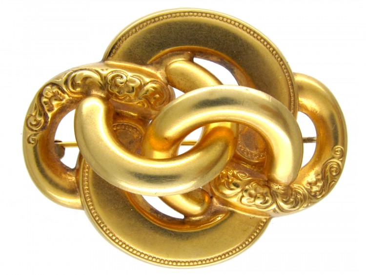 14ct Gold Scandinavian Knot Brooch