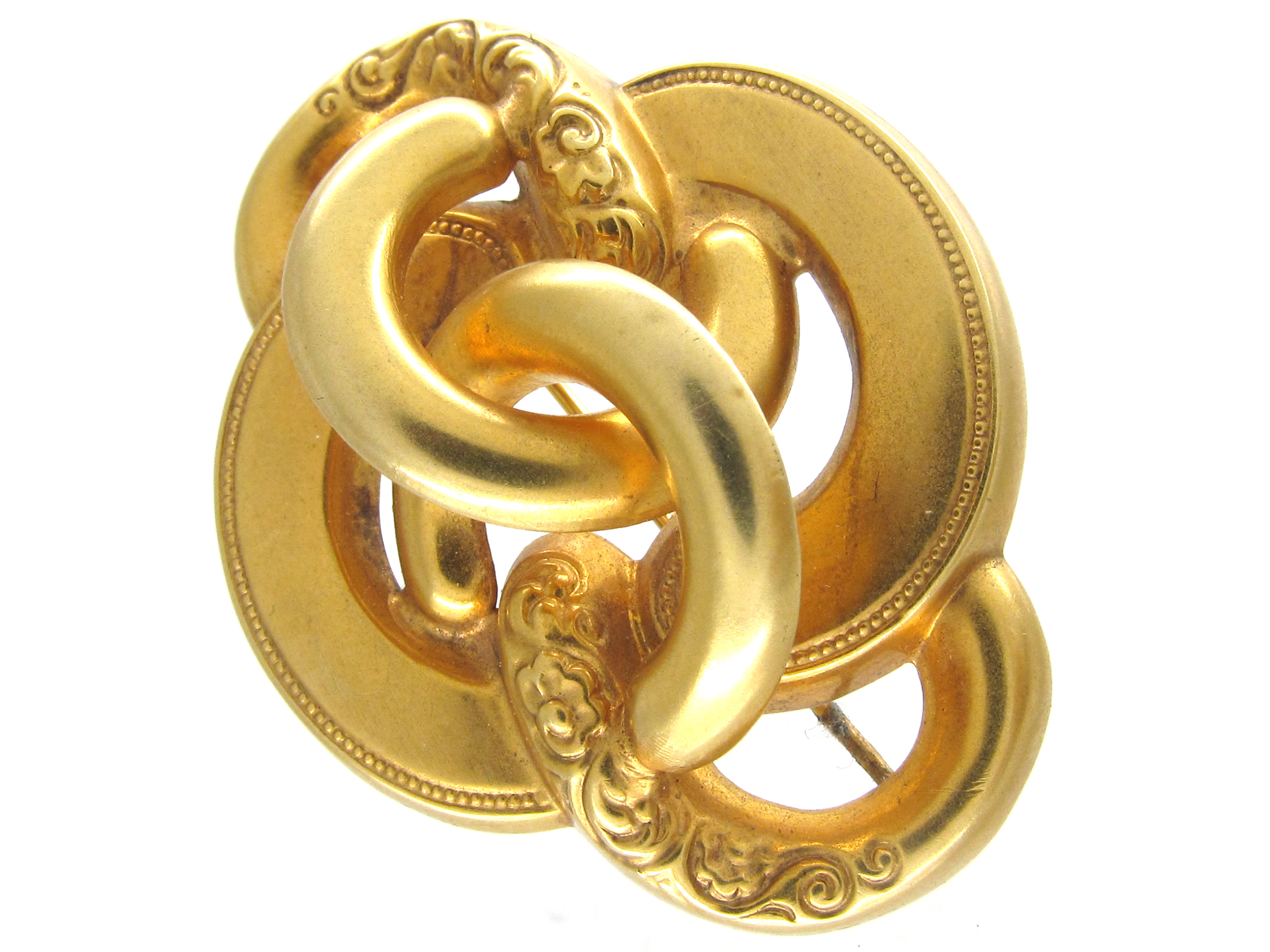 14ct Gold Scandinavian Knot Brooch (116 W) | The Antique Jewellery Company