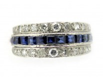 Sapphire, Diamond & Ruby Ring