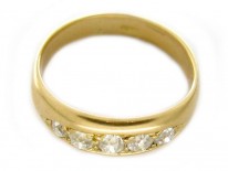 18ct Gold & Diamond Gypsy Ring