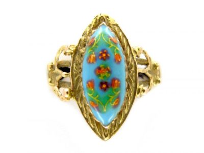 Enamel Floral Ring