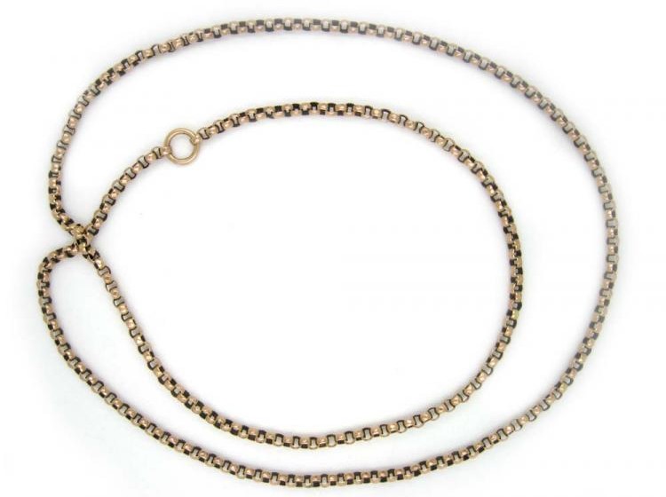 9ct Gold Long Victorian Chain