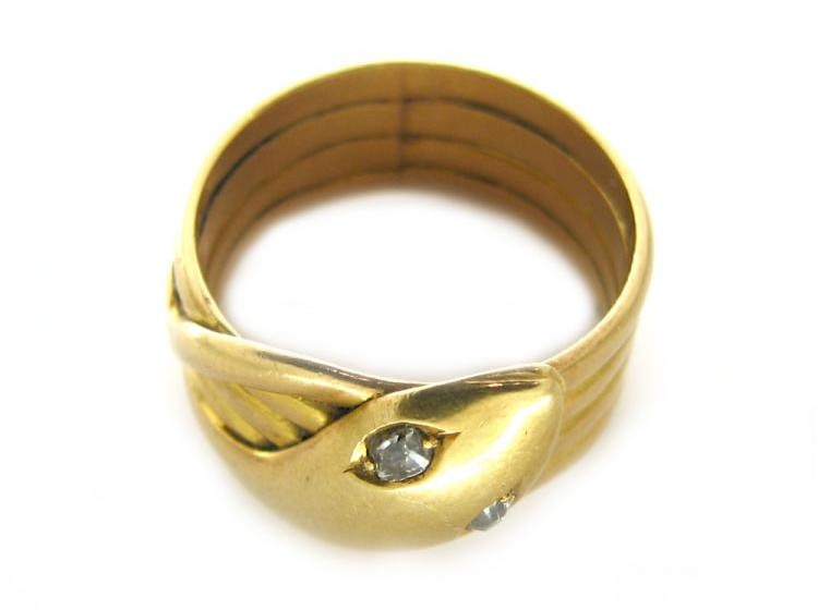 18ct Gold Victorian Snake Ring
