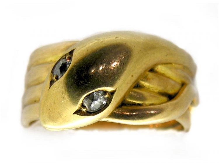 18ct Gold Victorian Snake Ring