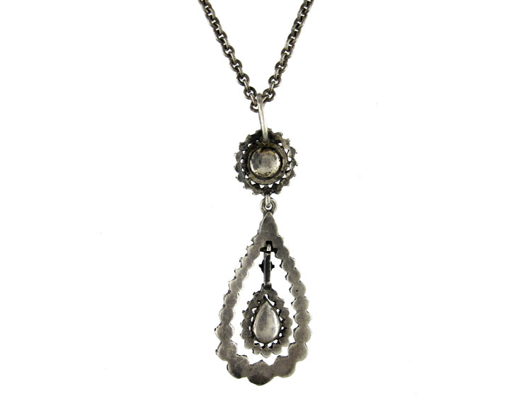 Georgian Rose Diamond Pendant (93B) | The Antique Jewellery Company