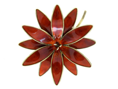 David Andersen Silver Gilt Brooch