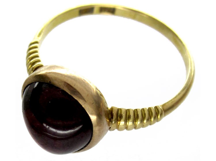 Garnet Cabochon Ring