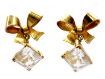 18ct Gold Bow Earrings