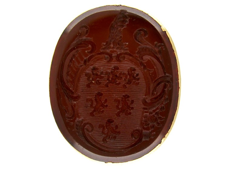 Georgian Carved Carnelian Intaglio Seal