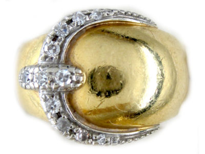Diamond Buckle Ring