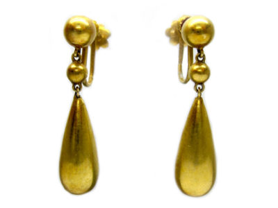 Victorian Drop Lozenge Shape Earrings