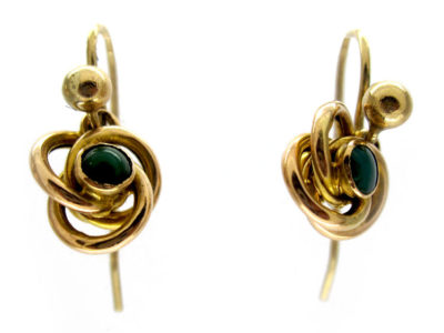 Turquoise 9ct Coil Earrings