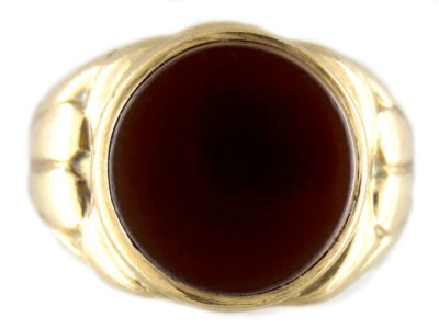 Carnelian 18ct Signet Ring