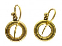 Pearl 15ct Gold Drop Earrings