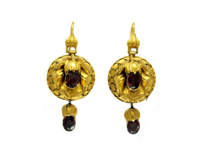 Garnet 15ct Drop Earrings