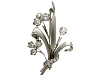 Diamond Spray Brooch
