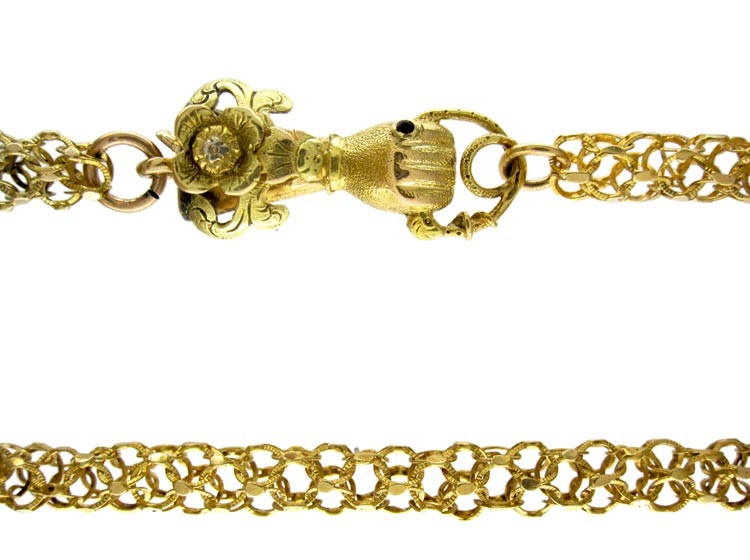 Georgian 18ct Gold Guard Chain