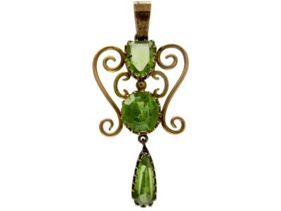 Peridot 9ct Gold Pendant