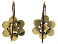 Georgian Flower Garnet Earrings