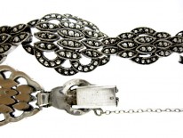 Marcasite & Silver Art Deco Bracelet