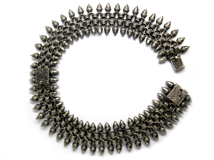 Pair of Silver Victorian Acorn Design Bracelets (404A) | The Antique ...