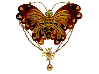 Regency Tortoishelle & Gold Butterfly