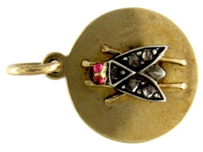 Diamond Set Fly Charm