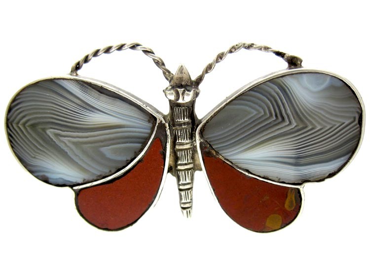 Scottish Silver Butterfly Brooch