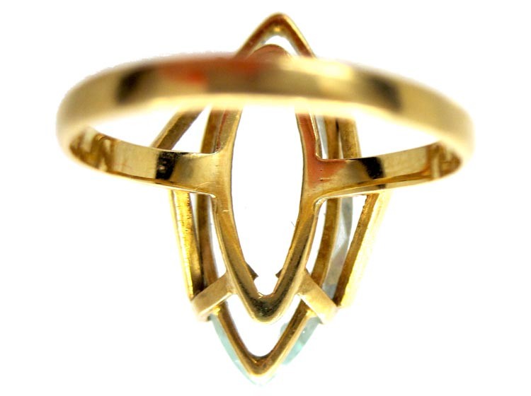 Aquamarine 18ct Gold Ring