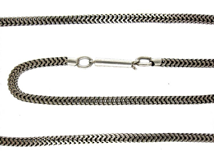 Silver Victorian Snake Chain