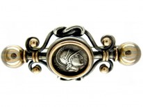 Victorian Classical Silver Brooch
