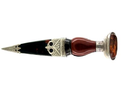Scottish Silver Dirk Brooch