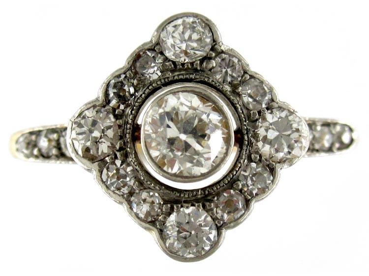 Edwardian Diamond & Platinum Ring