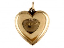 Gold & Pearl Heart Pendant