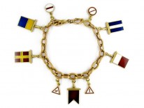 Gold Yachting Charm Bracelet