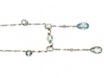 Edwardian Aquamarine & Platinum Necklace