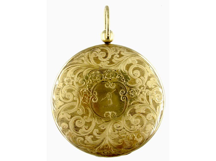 Large 18ct Gold Victorian Locket