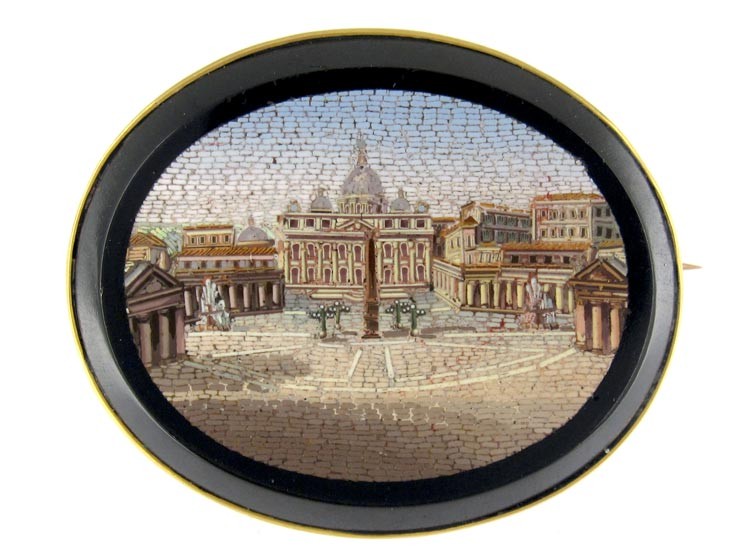 Regency Micro Mosaic Brooch