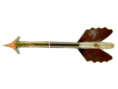 Scottish Agate & Silver Arrow Brooch