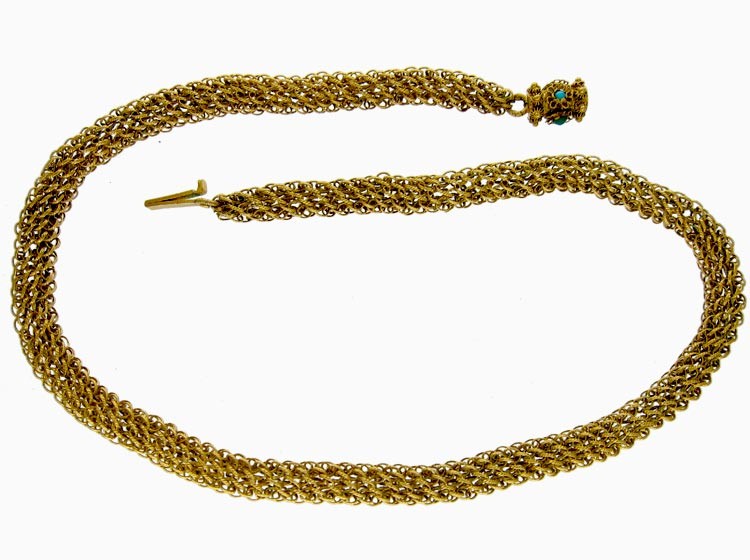 Georgian Woven 18ct Gold Chain