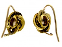Opal 18ct Gold Coil Earrings